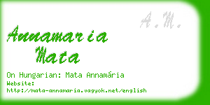 annamaria mata business card